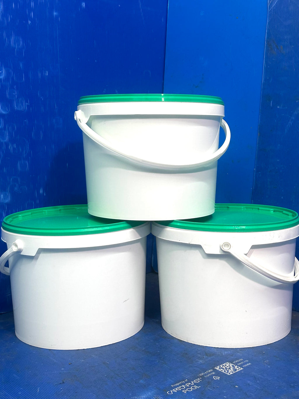 15KG WHITE PLASTIC BUCKET